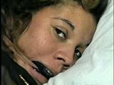 PANTIES STUFFED IN MOUTH & CLEAVE GAGGED WITH HER SMELLY NYLON STOCKINGS (D26-15) 2